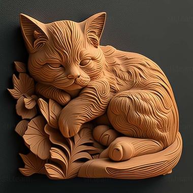 3D model kitty (STL)